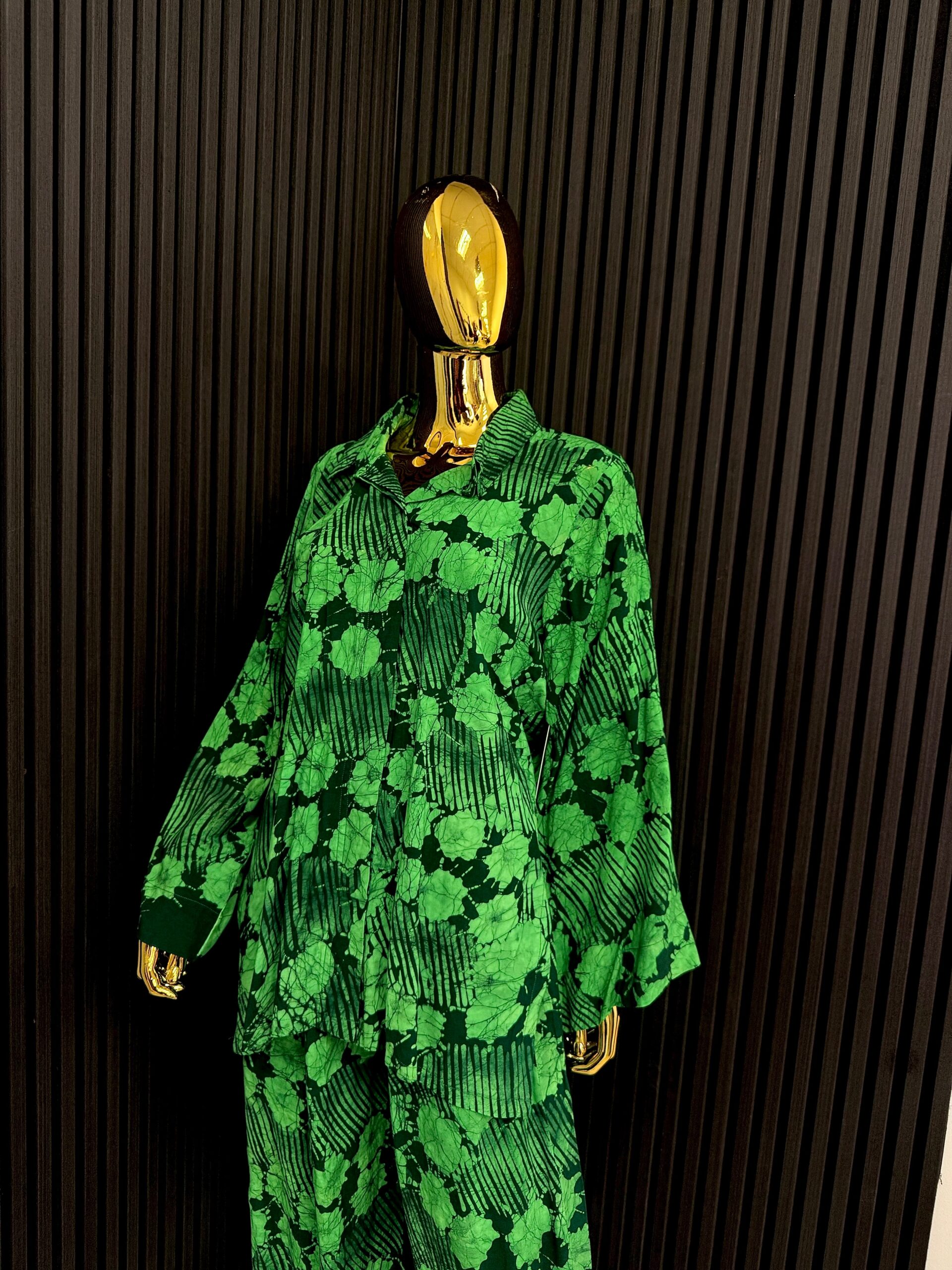Agbonma Emerald Green Adire 2-Piece