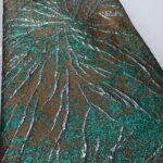 Sea green & Silver Brocade | 5 yards view 1