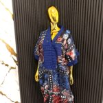 Dark Blue Ankara Bubu view 1