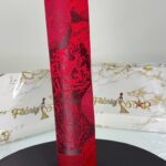 Dark Red Leaf Design | Sego Gele view 1
