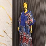 Dark Blue Ankara Bubu view 2