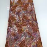 Bronze Sequin Lace | 5 yards view 1