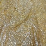 Yellow x Silver Sequin Lace | 5 yards view 1
