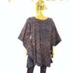 Orange Galaxy Print Adire Set view 3