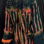 Agbonma Black & Orange Feather 2-Piece Set view 5