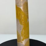Light Orange x Gold Leaf Design | Sego Gele view 1
