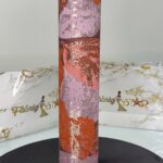 Orange x Gold Leaf Design | Sego Gele view 1