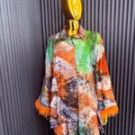 Agbonma Orange Feather 2-piece set view 3