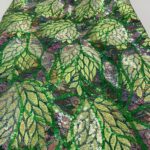 Dark Green Leaf Design Lace | 5 Yards view 1