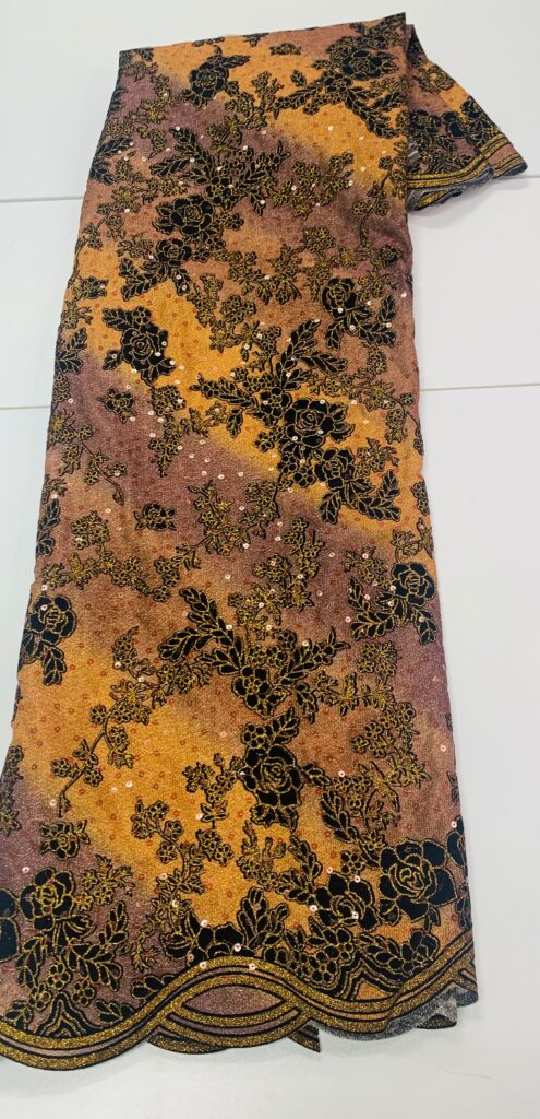 Bronze & Gold Lace | 5 yards