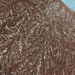 Burgundy Rose Gold Sequin Lace | 5 yards view 3
