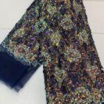 Indigo Holographic Sequin Lace | 5 Yards view 2