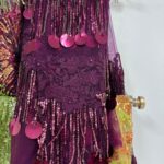 Purple Circular Tassle Lace | 5 yards view 1