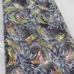 Grey Multicolored Sequin Lace  | 5 yards view 1