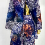 Galaxy Print Spiral Design Batik 2-Piece Set W/ Open Back view 3